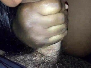check out this black bitch sucking my white dick deep