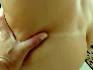 step-siblings sneak creampie fuck in living room while parents work