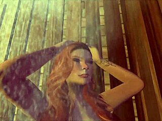 redhead solo fingers wet clit to orgasm close-up