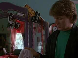 hope marie carlton flashes bra and panties in college ghoulies!