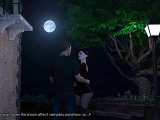 james rams vampire venessa bent over doggystyle in lust academy hentai game scene