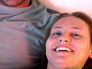 giggle-n-dribble couple teases dirty talk secrets in amateur casting intro