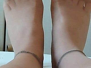 whose feet in pantyhose turn you on the most chubby european style