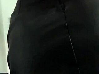 my 18 year old stepdaughter peels off leather skirt flashing huge ass in bathroom spy