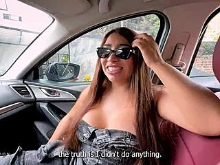 Nevastă cuckold călărește pulă BBC șofer în mașina soțului - Brandon Cruz Verito Aguas