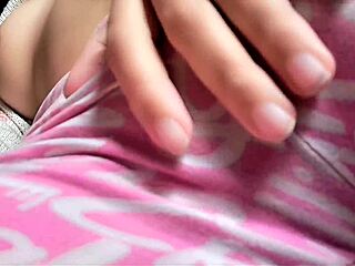 Colombiana rubs her fat pussy flashing those huge natural tits