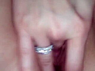 Amateur wife teases her smooth body in secretive solo play