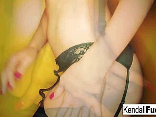 kendall karson babe teases her nude pussy ass and tits in sexy solo stock fetish play