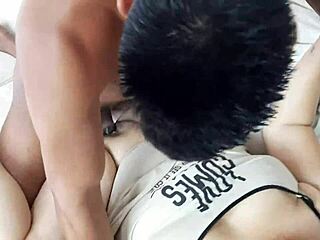 my horny stepson's cock wakes me with deepthroat suck right in my mouth