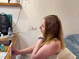 guy's massive dick stretches cute teen's tight pussy part 1