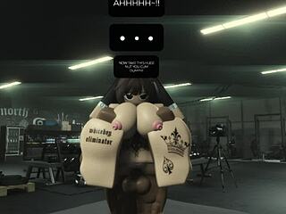 helpin a roblox girl stretch her tight pussy on my bbc monster cock