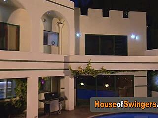 Amateur Swinger Shares Hot Girlfriend in Wild Group Orgy