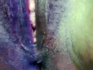 Fingering my curvy ex's big wet pussy to screaming orgasm