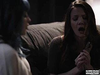 Busty Babe Falls for Milf Landlady's Seductive Pussy Licking Trap!