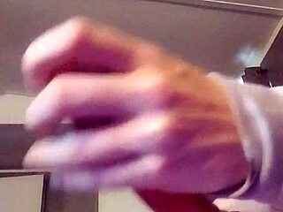 horny girl buzzes vibrator deep for solo fun