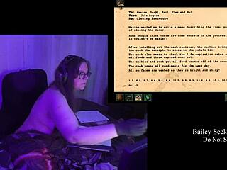 bbw brunette with huge natural tits strips naked wildly!