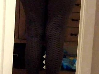 check out my wife's juicy leggings ass bouncin just for you