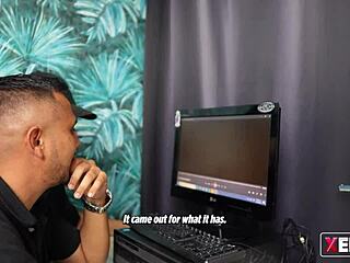 pregnant colombian caught spying then fucked hard by intruder