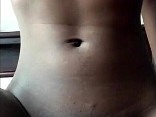 petite ebony dances naked in bedroom closeup