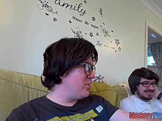 Big titted british babe tricked into deep cock sucking handjob