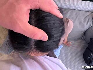 i got this asian leaner slut, fuck her tight pussy for cash, damn so wet and rough doggystyle creampie