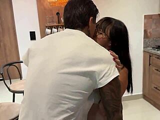 She cheats fucking boyfriend's best friend after dinner