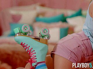 riley reid shows her very hairy pussy naked