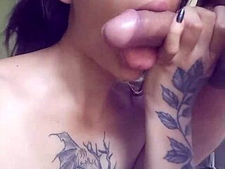 naughty latina slut, suck my cock deep and drool all over it?