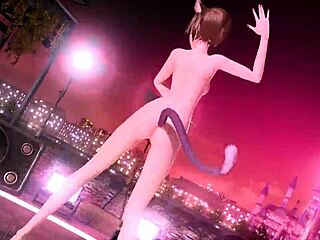 Meiko's Full Nude Cat Costume Reveals Goddess Boobs and Big Ass!
