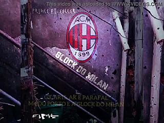 milan's glock slut kneels sucking my throbbing cock deep and sloppy