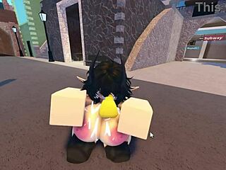 emma starves for cock as three guys bang her roughly on whorblox street!