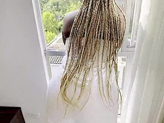 colombian dude cheats on girlfriend riding horny stepsister's big ass cowgirl