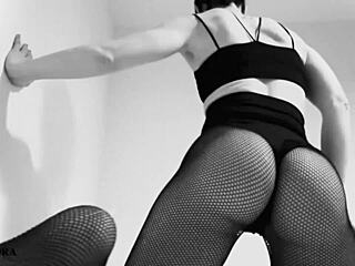 you craving this petite german babe's fishnet ass and feet tease pov?