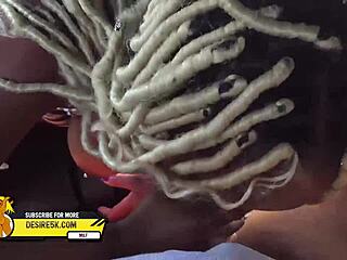 ebony babe gives hardcore blowjob in public backseat car outdoors