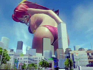 giantess grows huge and tall now!!