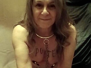 Bound Slave's Pin Prick Auto-Session Ends in Dirty Dildo Orgasms