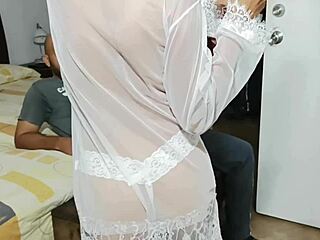 Stepbrother Delivers Fierce Suck-Off Right at Step Aunt's House