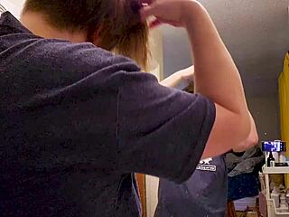 Clara Crisp BBW milf preps her curvy body for giantess fetish filming BTS