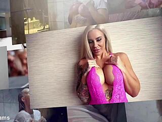 My busty pornstar tits soak wet in steamy shower