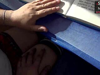 Risky Classmate Handjob Under Table During Lesson Xsanyany