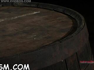 beauty dons metallic helmet for intense snatch pounding