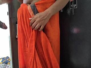 bhabhi hanging clothes in cupboard when devar sneaks in for hardcore doggystyle creampie