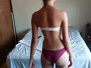 young holiday babe with tiny waist gets naughty 😏