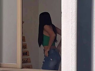 Neighbor's Secret Peek at Roommate's Steamy Shower Changes