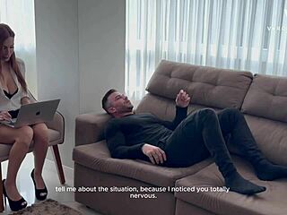 Psychologin mit fettem Arsch heilt Cornudo mit heißer Therapie!