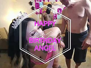 What A Birthday Gangbang For Angelmariee With Epic Cambullbang!
