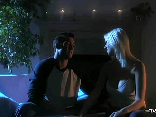 Horny Short Hair Blonde Sucks and Rides Boyfriend Cock on Sofa