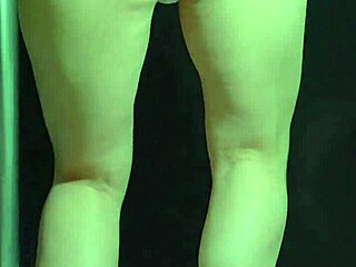 College teens bounce soapy big asses in wet shower play