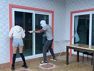 Breaking into a stranger's house leads to secret bed fun