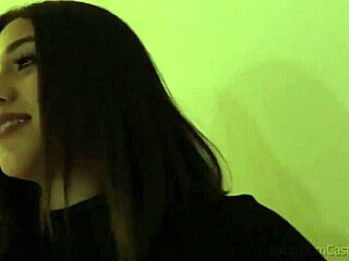 big titted brunette corra's first hardcore casting facial surprise